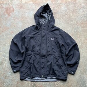 Sorel Omni-Tech Waterproof Breathable Rain Jacket Mens Large Black IM2001 Shell